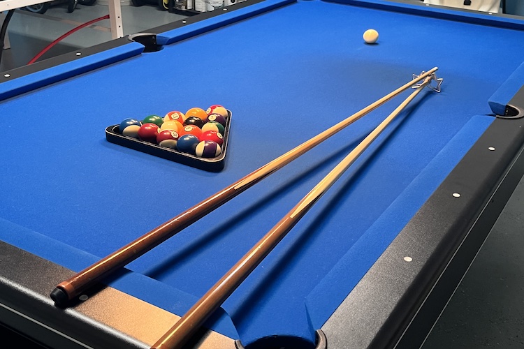 Slate billiard table